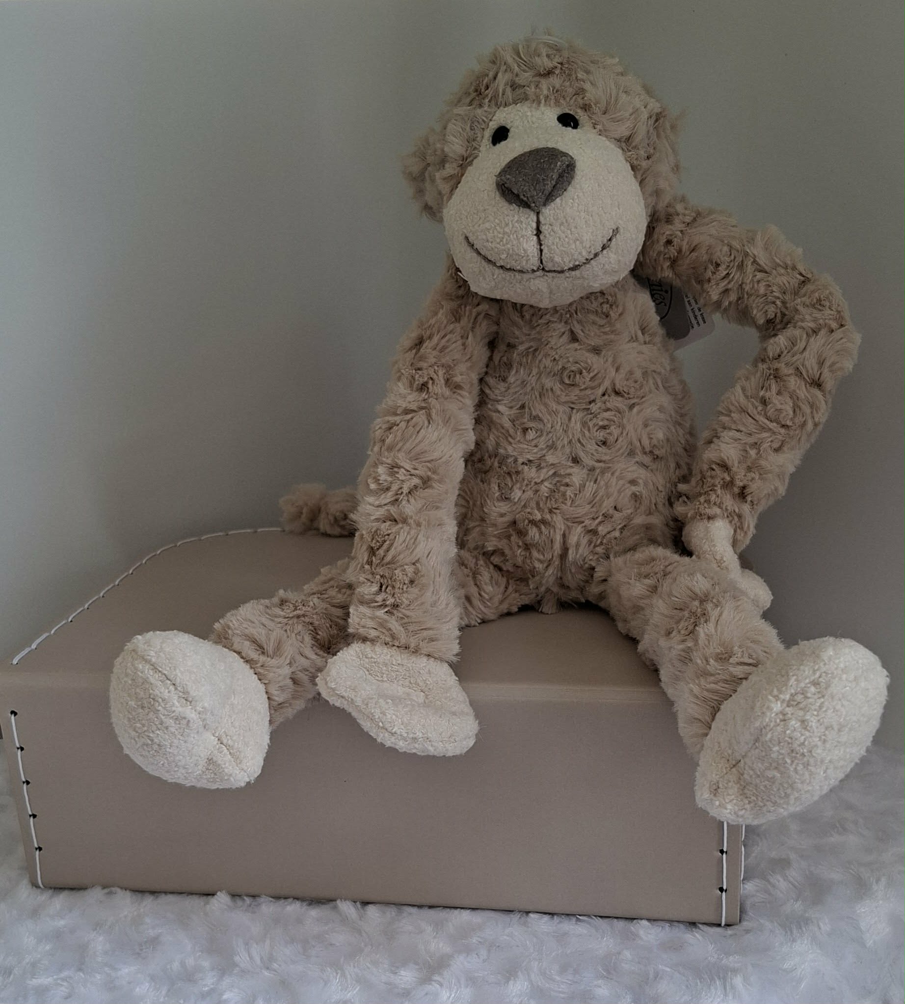 Slingeraapje knuffel bruin 45 cm