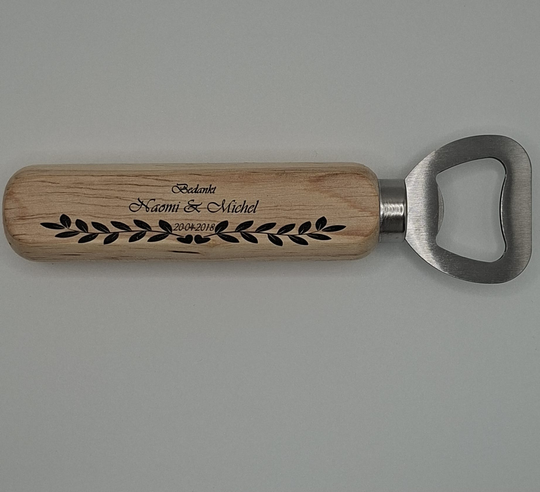 Houten flessen opener